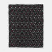 Couverture Polaire Motif abstrait moderne de triangle UFO noir (Devant)