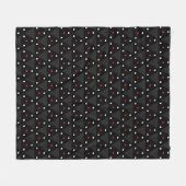 Couverture Polaire Motif abstrait moderne de triangle UFO noir (Devant (Horizontal))