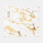 Couverture Polaire Motif Abstrait Moderne Doré Faux (Devant (Horizontal))