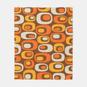 Couverture Polaire Motif Abstrait moderne du milieu du siècle (Devant)