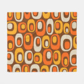 Couverture Polaire Motif Abstrait moderne du milieu du siècle (Devant (Horizontal))