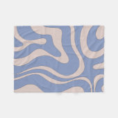 Couverture Polaire Motif Abstrait moderne Retro Liquid Swirl Funky (Devant (Horizontal))