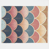 Couverture Polaire Motif abstrait moderne sophistiqué sans couture (Devant (Horizontal))