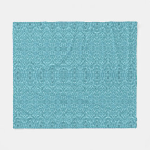 Couverture Polaire Motif abstrait moderne turquoise aqua