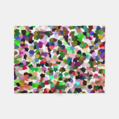 Couverture Polaire Motif Abstrait Multi-Couleurs (Devant (Horizontal))