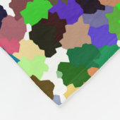 Couverture Polaire Motif Abstrait Multi-Couleurs (Coin)