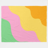 Couverture Polaire Motif Abstrait Pastel (Devant (Horizontal))