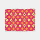 Couverture Polaire motif abstrait rose orangé (Devant (Horizontal))