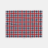 Couverture Polaire Motif abstrait sans à damiers plaid (Devant (Horizontal))