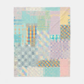 Couverture Polaire motif Abstrait sans soudure avec imitation d'un gr (Devant)