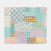 Couverture Polaire motif Abstrait sans soudure avec imitation d'un gr (Devant (Horizontal))