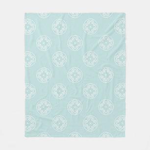 Couverture Polaire motif Abstrait sans soudure de poudre bleu couleur