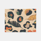 Couverture Polaire Motif Abstrait sans soudure, dos d'animal sauvage (Devant (Horizontal))