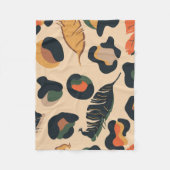 Couverture Polaire Motif Abstrait sans soudure, dos d'animal sauvage (Devant)