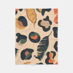 Couverture Polaire Motif Abstrait sans soudure, dos d'animal sauvage