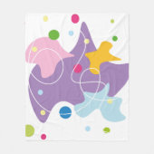 Couverture Polaire Motif abstrait tendance dans les couleurs violet e (Devant)