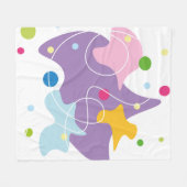 Couverture Polaire Motif abstrait tendance dans les couleurs violet e (Devant (Horizontal))