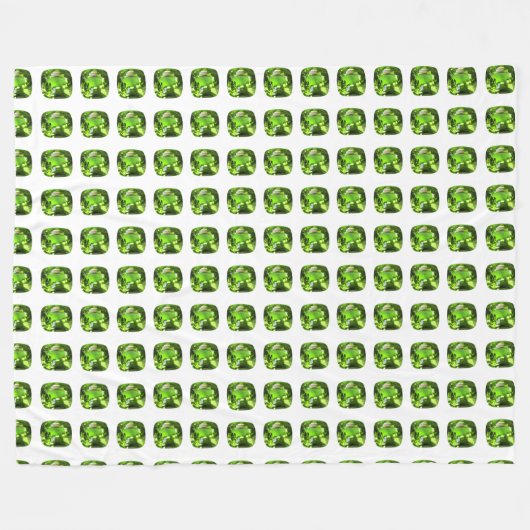 Couverture Polaire Motif Abstrait vert (Devant (Horizontal))