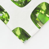 Couverture Polaire Motif Abstrait vert (Coin)