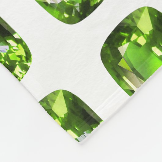 Couverture Polaire Motif Abstrait vert (Coin)