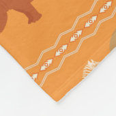 Couverture Polaire Motif africain (Coin)