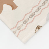 Couverture Polaire Motif africain 1 d'animaux (Coin)