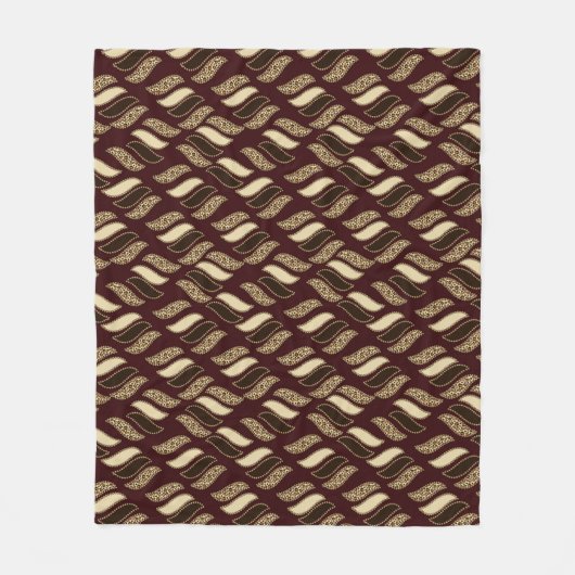 Couverture Polaire Motif africain 2 de peau de guépard (Devant)