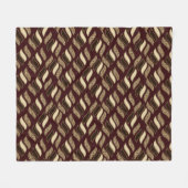 Couverture Polaire Motif africain 2 de peau de guépard (Devant (Horizontal))