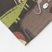 Couverture Polaire Motif africain d'animaux (Coin)