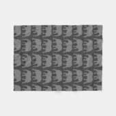 Couverture Polaire Motif africain des silhouettes d'éléphants (Devant (Horizontal))