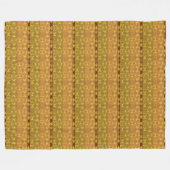 Couverture Polaire motif africain ethnique avec des simbols d'Adinkra (Devant (Horizontal))