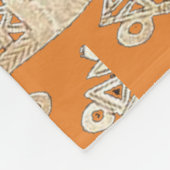 Couverture Polaire Motif afrocentrique Abstrait (Coin)