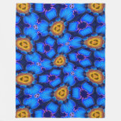 Couverture Polaire Motif Ai Blue Flower (Devant)