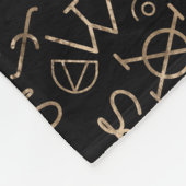 Couverture Polaire Motif alchimique 2 du symbole en pierre du (Coin)