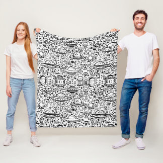 Couverture Polaire Motif Alien