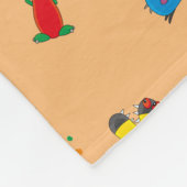 Couverture Polaire Motif alphabet monster (Coin)