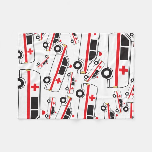 Couverture Polaire Motif ambulancier (Devant (Horizontal))