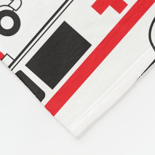 Couverture Polaire Motif ambulancier (Coin)