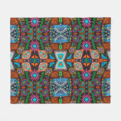 Couverture Polaire Motif américain. Impression Ikat transparente. des (Devant (Horizontal))