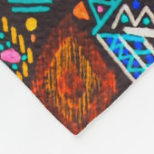 Couverture Polaire Motif américain. Impression Ikat transparente. des (Coin)