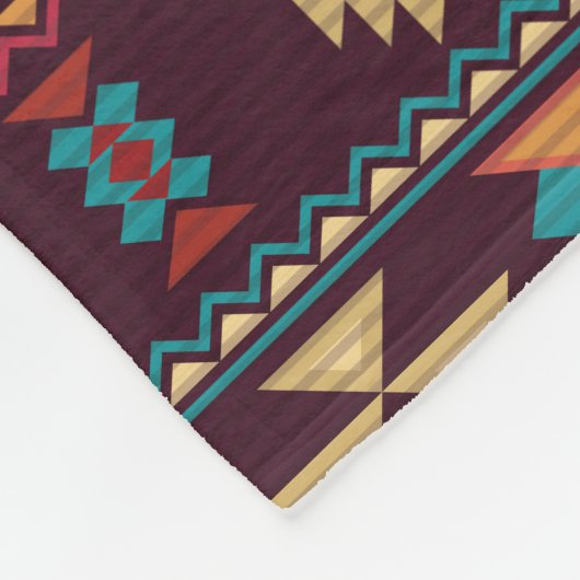 Couverture Polaire Motif amérindien (Coin)