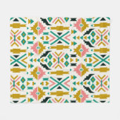 Couverture Polaire Motif amérindien coloré (Devant (Horizontal))