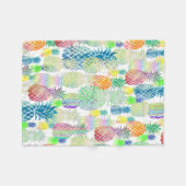 Couverture Polaire motif ananas (Devant (Horizontal))