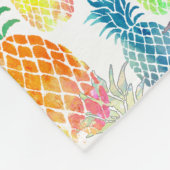 Couverture Polaire motif ananas (Coin)