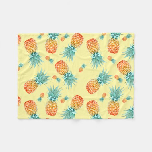 Couverture Polaire Motif ananas (Devant (Horizontal))