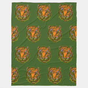 Couverture Polaire Motif animal cool - Tiger Head 1