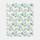 Couverture Polaire motif animal d'arrière - plan d'enfants (Devant)