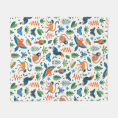 Couverture Polaire Motif animal de la forêt tropicale (Devant (Horizontal))
