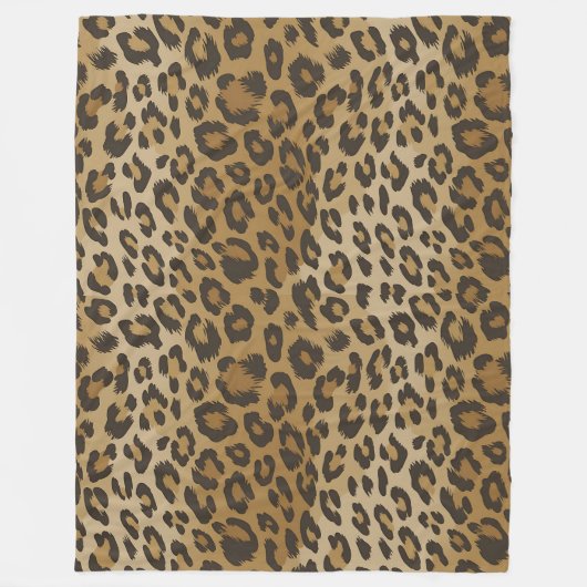 Couverture Polaire Motif animal Jaguar (Devant)