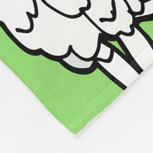 Couverture Polaire Motif animal mouton design mouton amant (Coin)